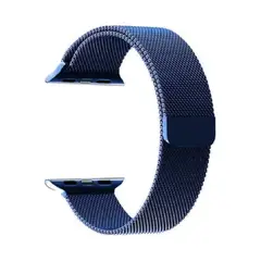 MACERATTA - Correa Magnética De Acero Para Apple Watch 38mm Azul