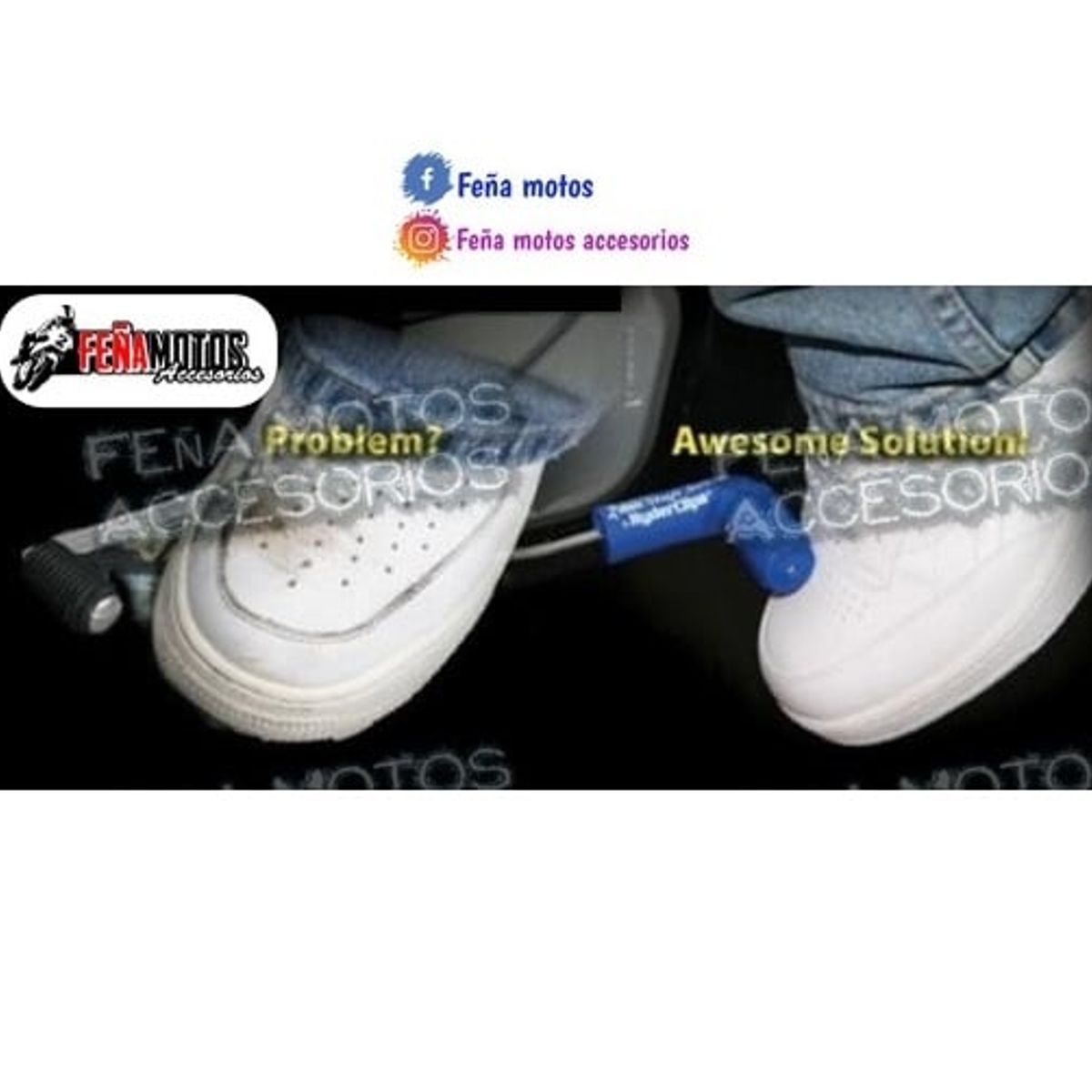 GENERICO - Protector de calzado para motociclistas