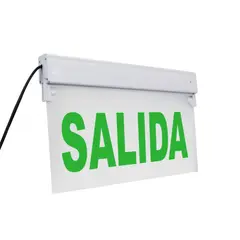 GENERICO - Señaletica de Emergencia LED SALIDA Autonomía 180min 36x20cm