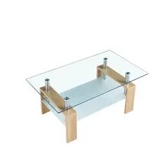 GENERICO - Mesa de Centro Rectangular de vidrio