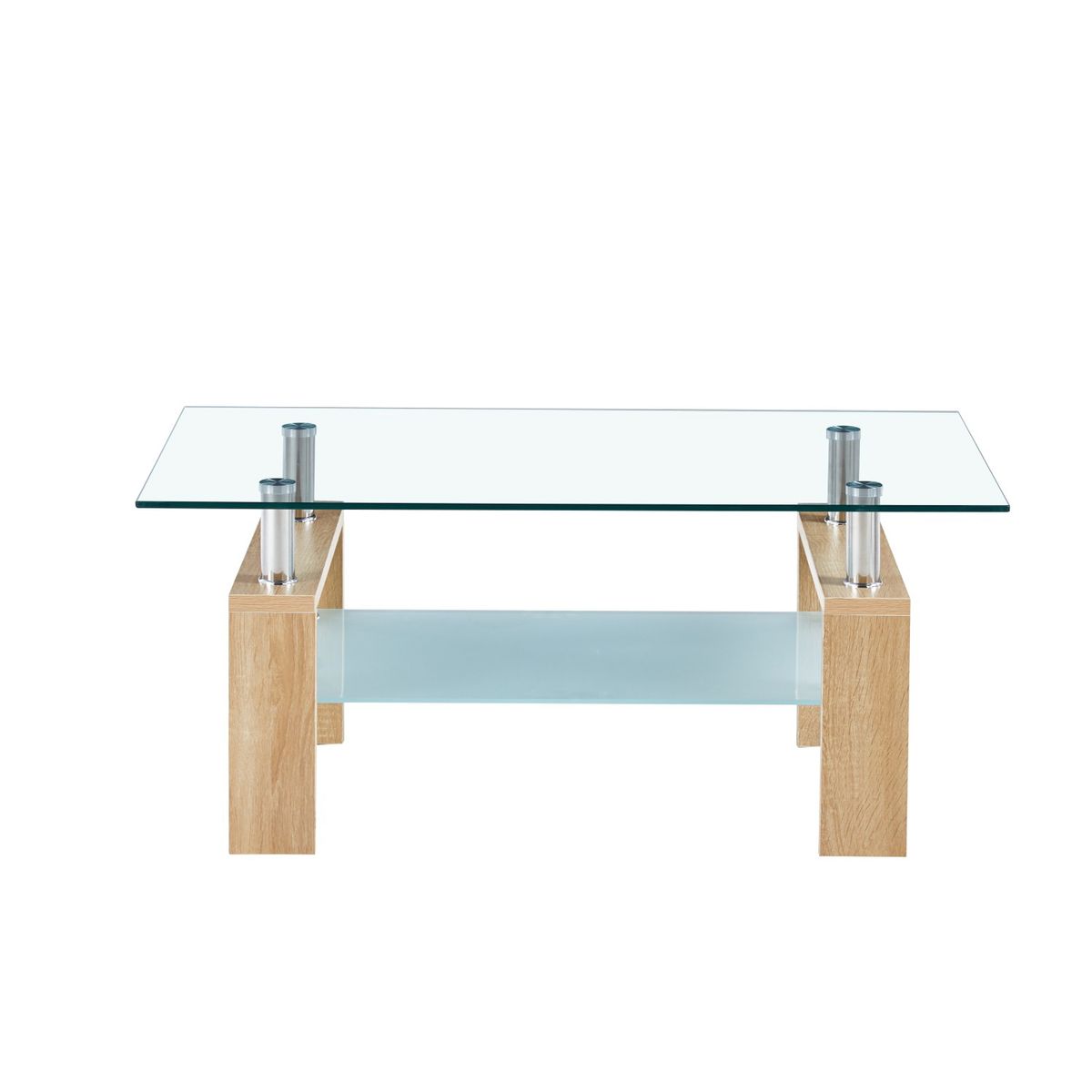 GENERICO - Mesa de Centro Rectangular de vidrio