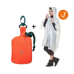 GO TRAVEL - DOS CAPAS DE AGUA GT818 + BOLSITO NARANJO