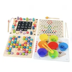 GENERICO - Juego Educativo Multifuncional de Madera
