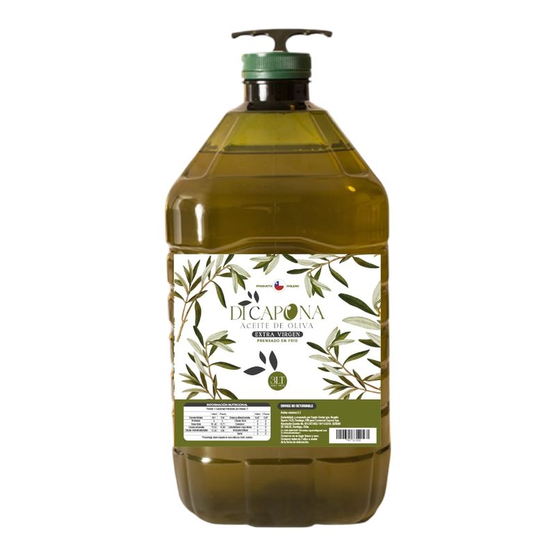 GENERICO - Aceite de oliva Extra Virgen Di Capona 0.2 Acidez 3 Litros