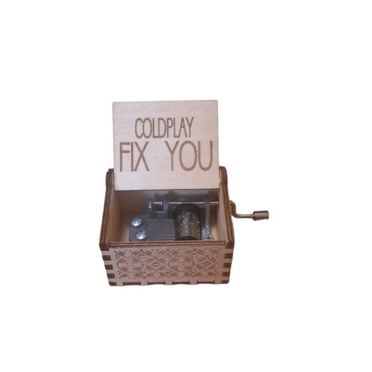 GENERICO - CAJA MUSICAL DE MADERA COLDPLAY FIX YOU