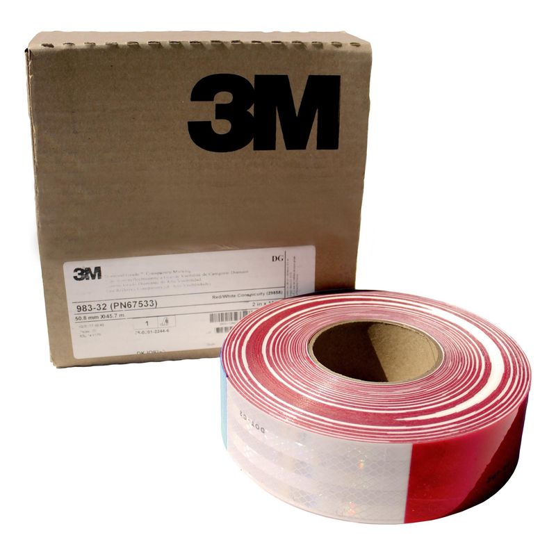 3M - Caja Cinta Reflectante Rojo/blanco 45.7 Mts 3m