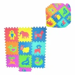 OEM - Alfombra Goma Eva Animales 10 Piezas