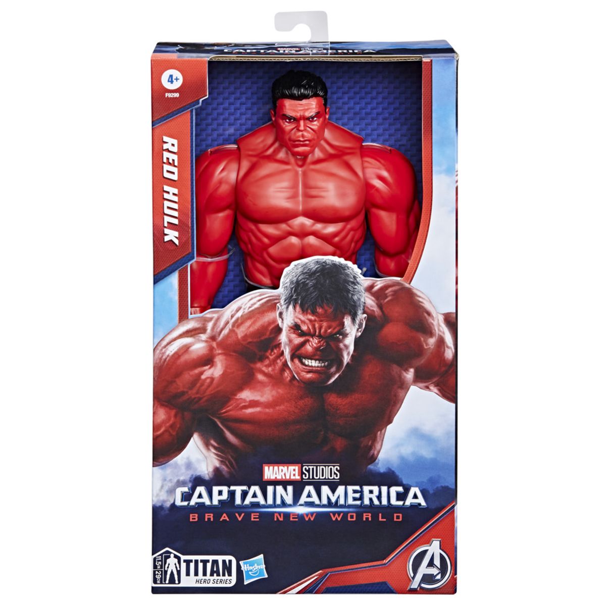 MARVEL - Figura de Acción Marvel Titan Hero Series Capitán América Brave New World Hulk Rojo