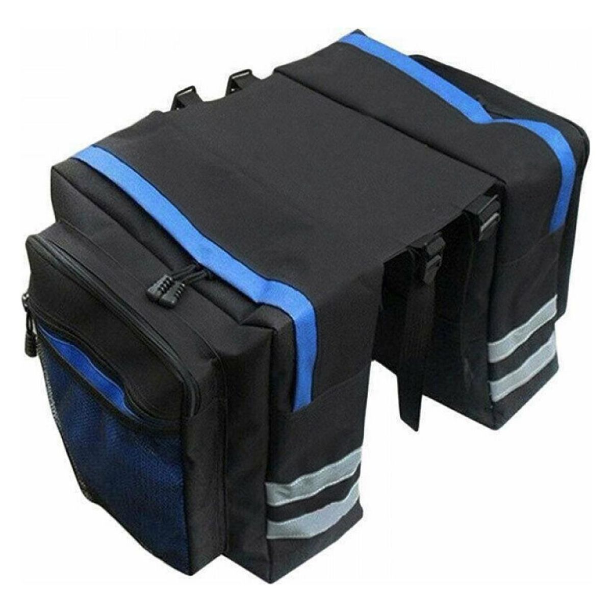 IMPORTCLICK - Bolso Bicicleta Organizador Tela 70x30x12 CM Azul - Azul