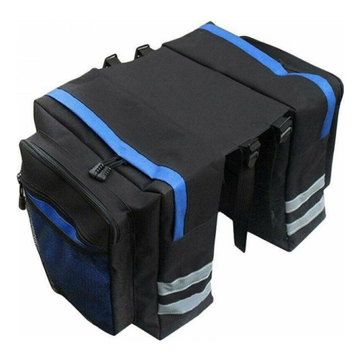 IMPORTCLICK - Bolso Bicicleta Organizador Tela 70x30x12 CM Azul - Azul