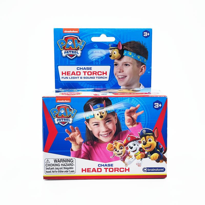 GENERICO - Linterna Frontal Chase Paw Patrol Brainstorm