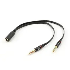 GENERICO - Adaptador de 3.5mm para Auriculares con Micrófono x20