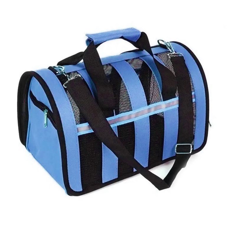 IMPORTCLICK - Bolso Transporte Mascotas Azul 34x24x23 CM - Azul Marino