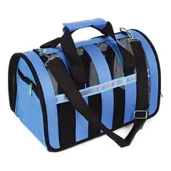 IMPORTCLICK - Bolso Transporte Mascotas Azul 34x24x23 CM - Azul Marino