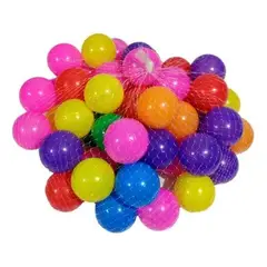 GENERICO - Bolsa 60 Pelotas Plásticas Diversión para Piscina Surtidas