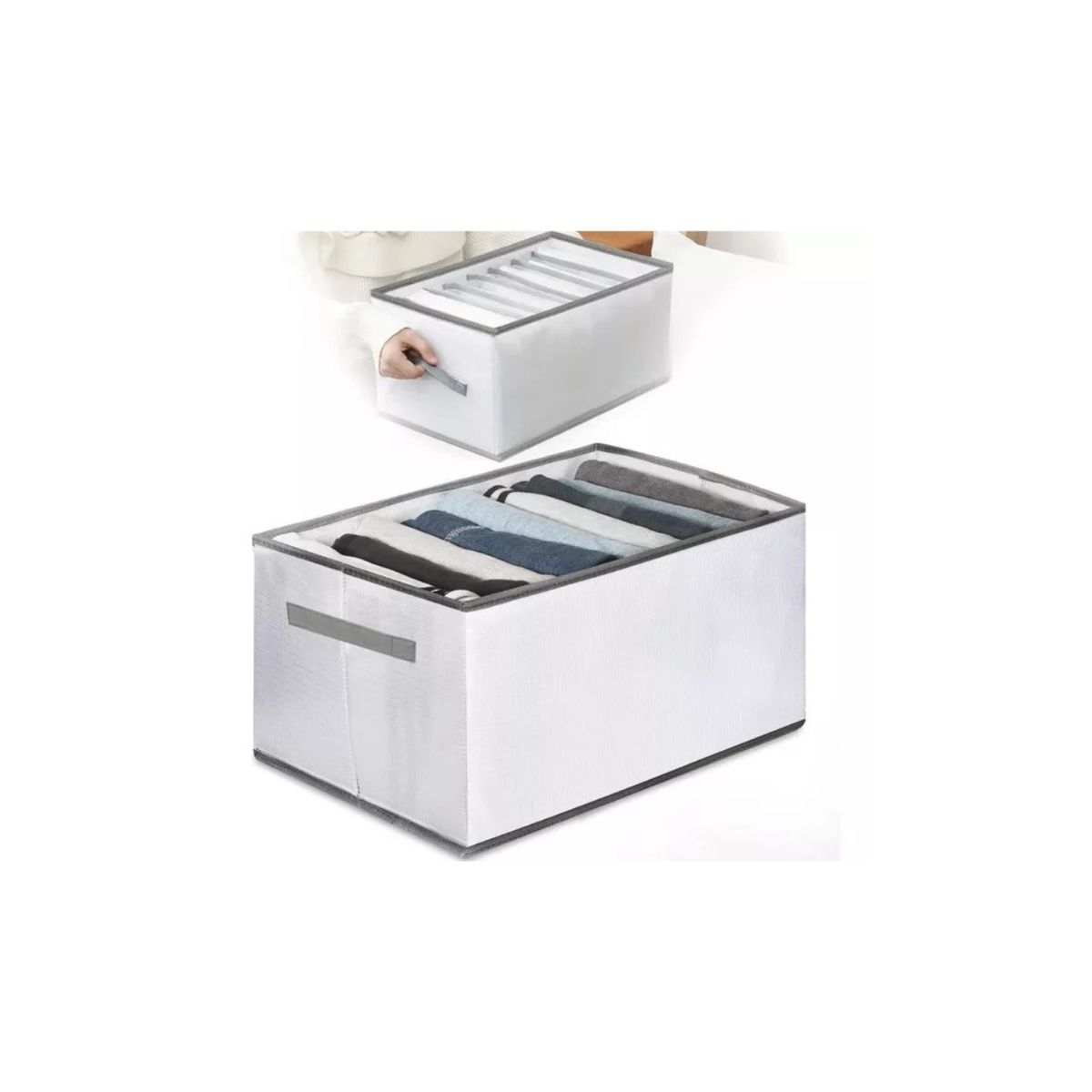 GENERICO - Pack X3 Bolsa Organizador Ropa Caja Plegable Almacenamiento NV