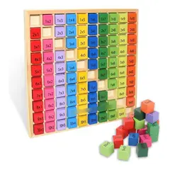 GENERICO - Tabla de Multiplicar de Madera para Aprendizaje Infantil