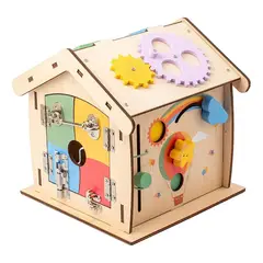 GENERICO - Casa Montessori de Madera para Desarrollo de Habilidades
