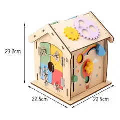 GENERICO - Casa Montessori de Madera para Aprendizaje y Diversión Infantil