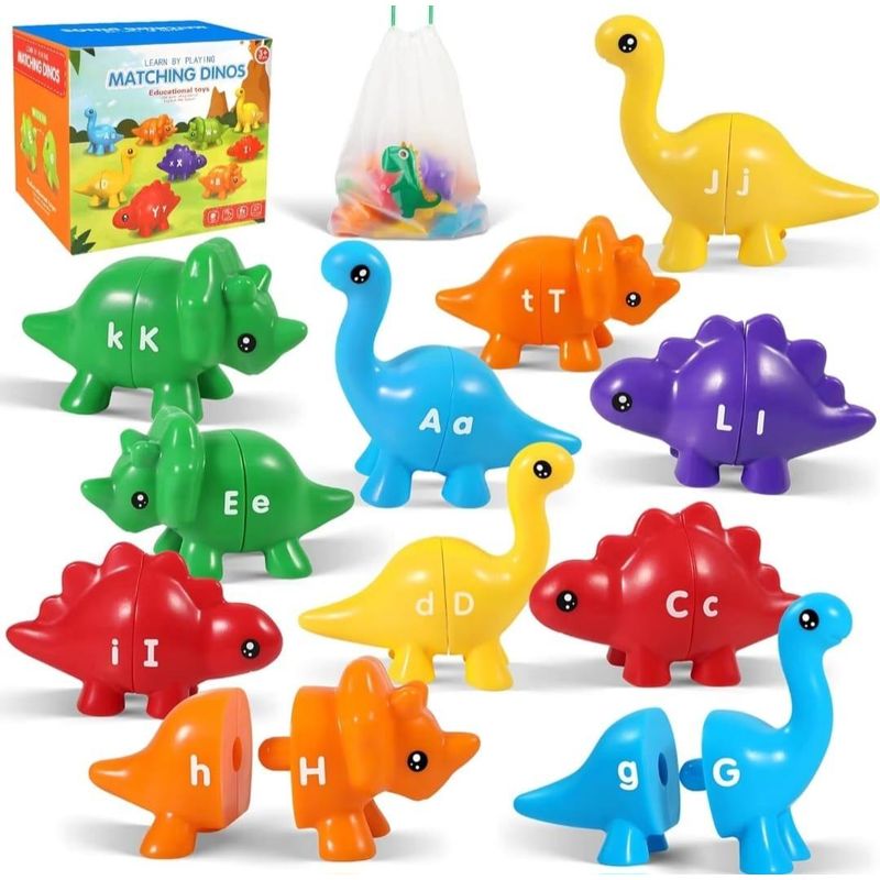 GENERICO - Juego Sensorial de Dinosaurios para Motricidad Fina