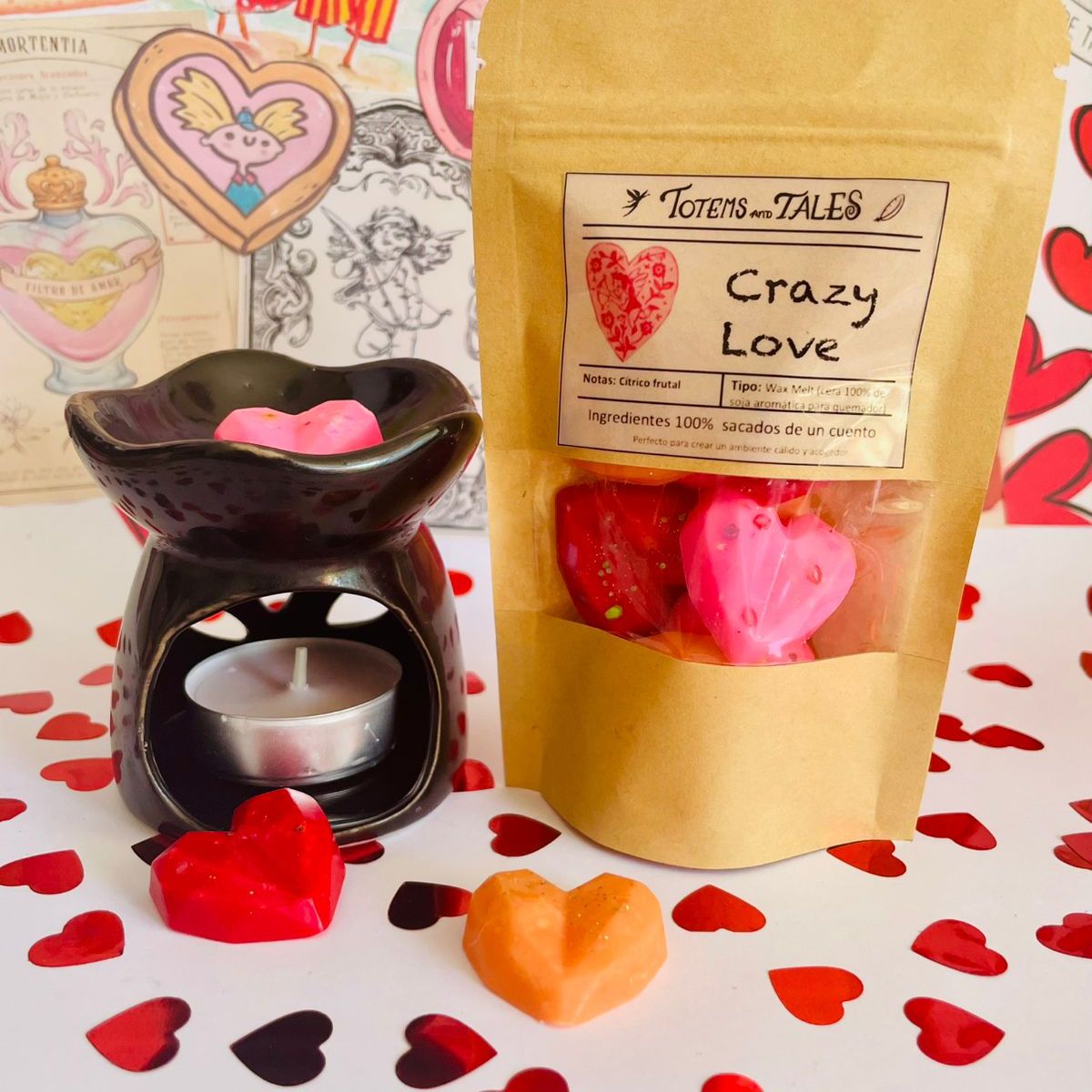 GENERICO - Crazy Love Cera aromática de soja + quemador