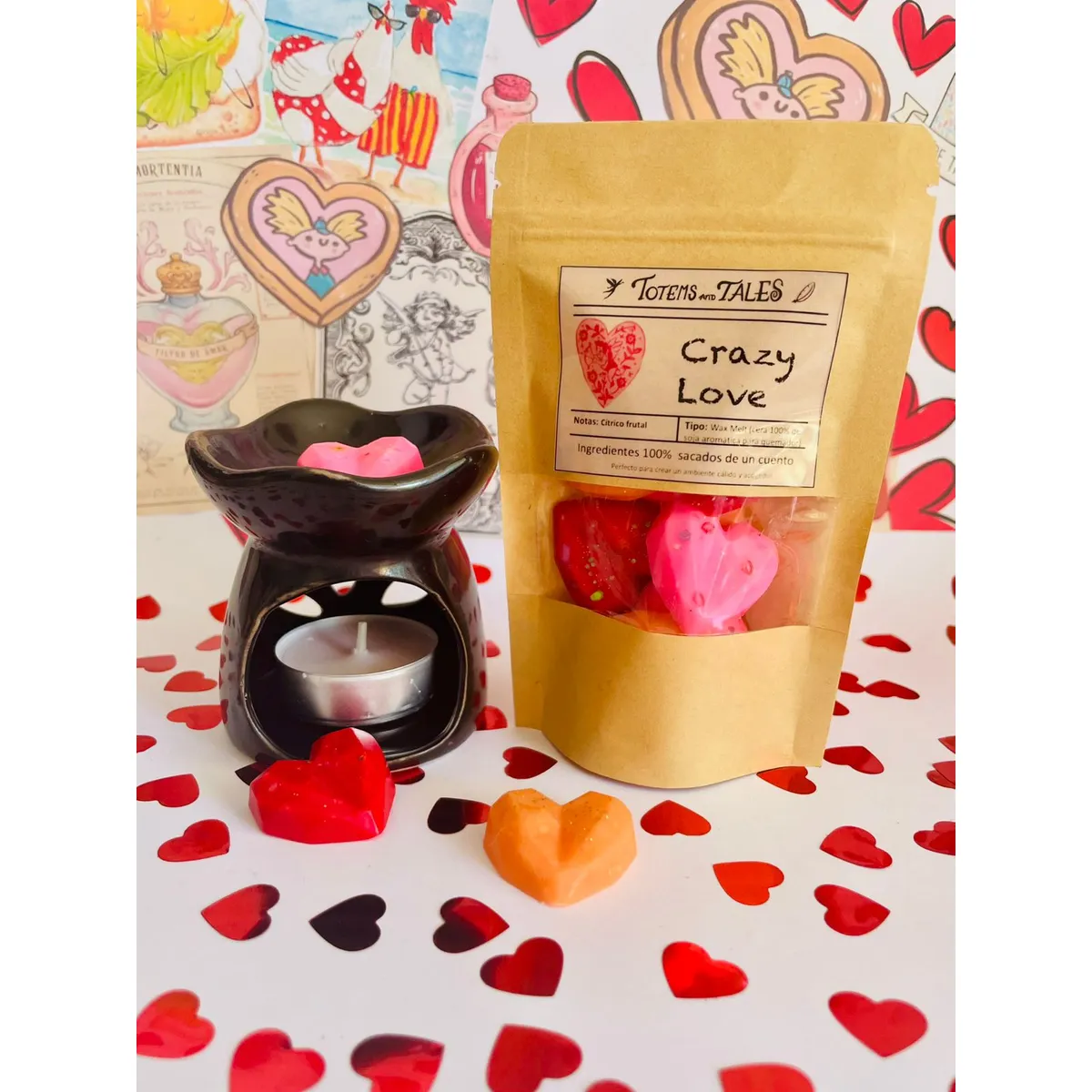 GENERICO - Crazy Love Cera aromática de soja + quemador