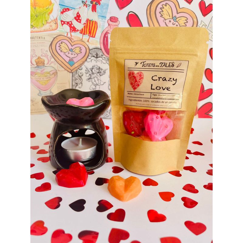 GENERICO - Crazy Love Cera aromática de soja + quemador
