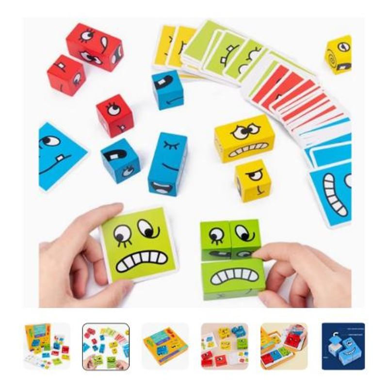 GENERICO - Cubo de Emociones Juego de Expresión y Agilidad Mental