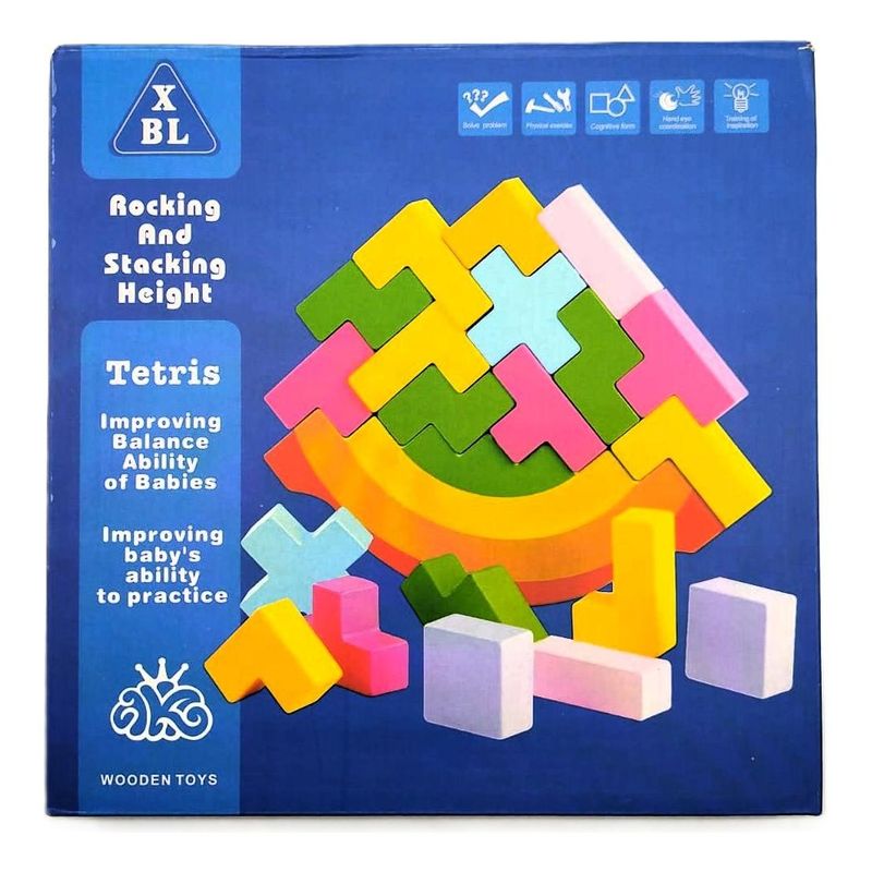 GENERICO - Juego de Madera Tetris Balance y Estrategia Divertida