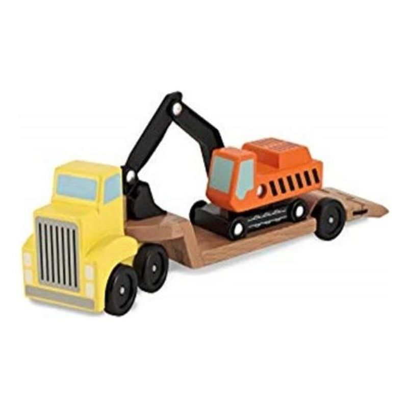 GENERICO - Camión Excavadora de Madera Didáctico para Niños 3+ Años