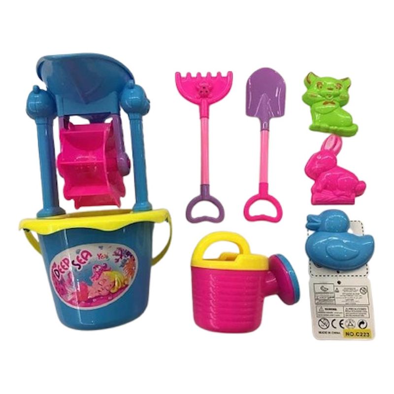 GENERICO - Divertido Kit de Playa con Balde y Accesorios para Niños