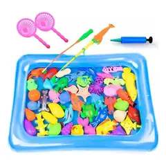 GENERICO - Pesca Acuática Magnética para Niños en Estanque Inflable