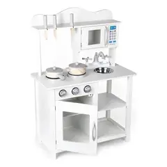 GENERICO - Cocina Infantil de Madera con Utensilios y Simulación Realista