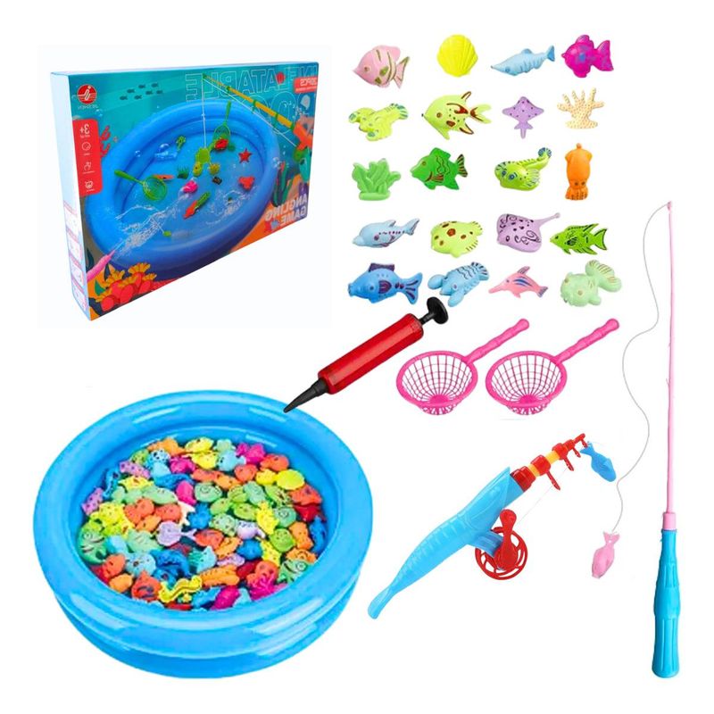 GENERICO - Juego de Pesca Magnética en Piscina para Niños Pequeños