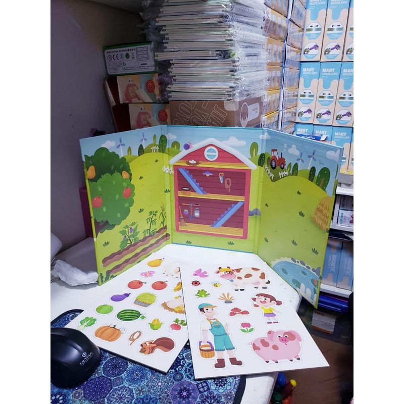 GENERICO - Puzzle Imantado Didáctico de Animales de Granja para Niños