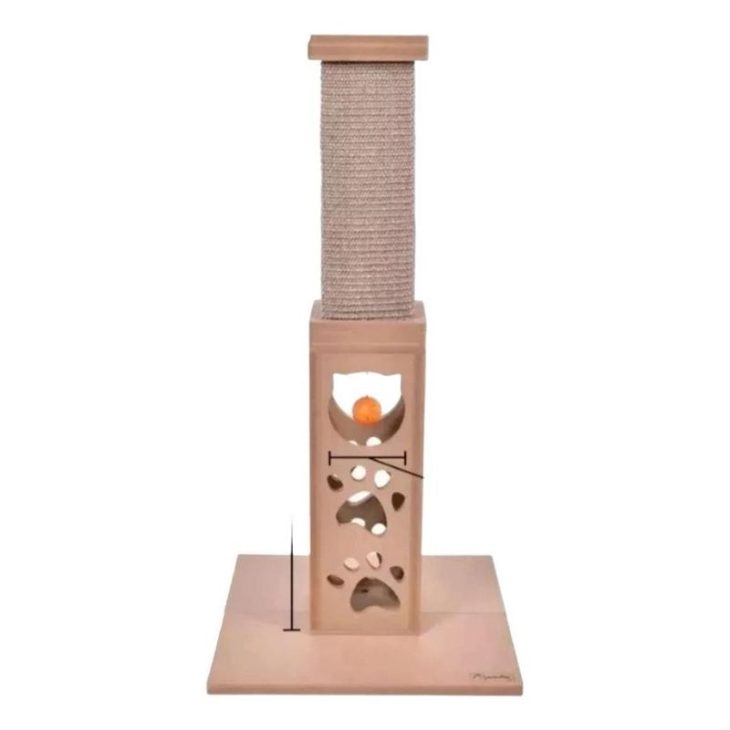 GENERICO - Torre Rascador XXL para Gatos con Juguete y Diseño Moderno