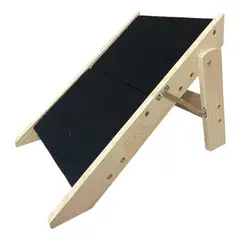 GENERICO - Rampa Plegable de Madera para Mascotas con Antideslizante