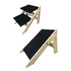 GENERICO - Rampa Plegable de Madera Antideslizante para Mascotas