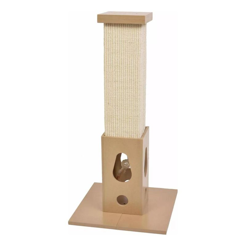 GENERICO - Torre Rascador con Juguete para Gatos Estable y Divertida