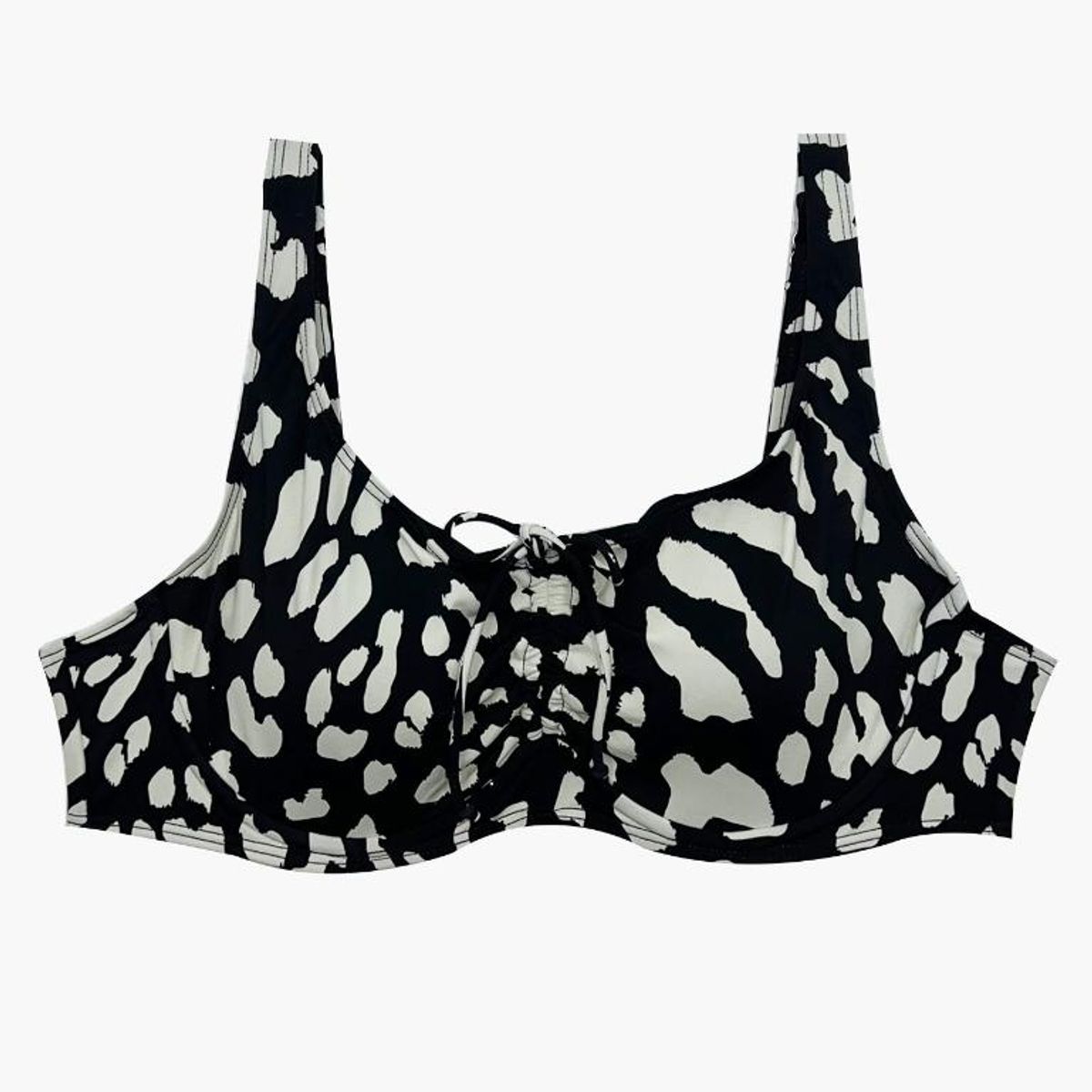 SAMIA - Bikini copa C-D blanda estampado beige - Multicolor