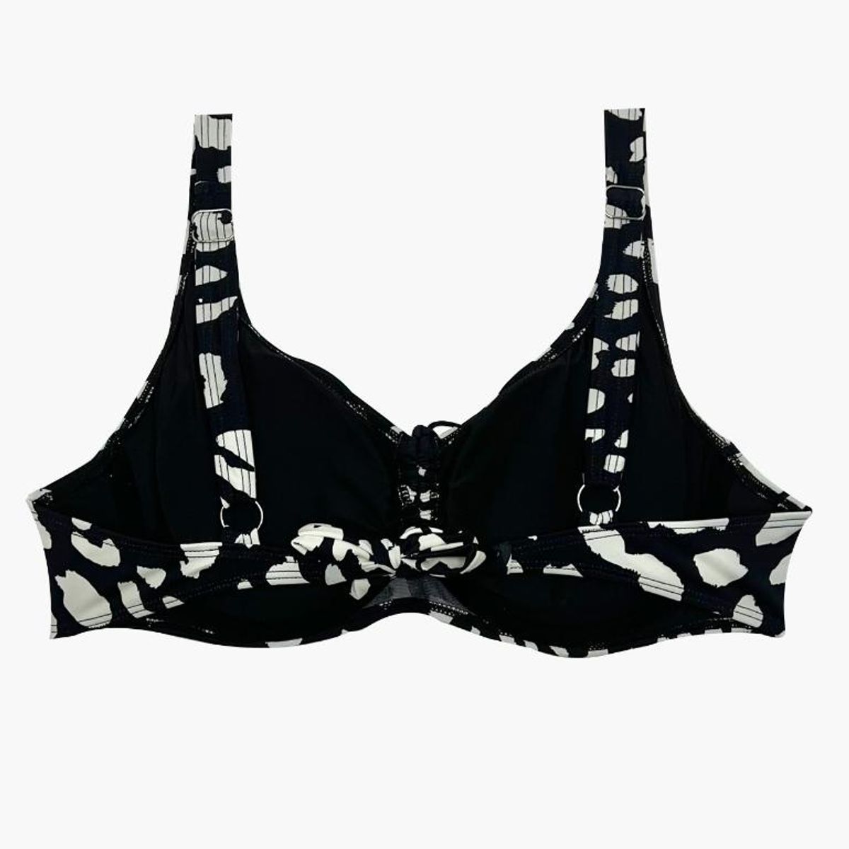 SAMIA - Bikini copa C-D blanda estampado beige - Multicolor