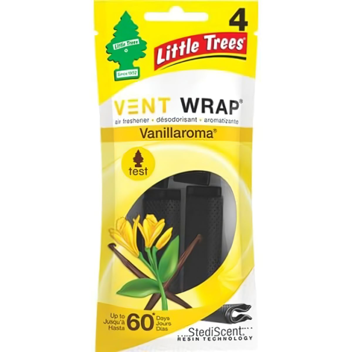 GENERICO - Aromatizante Ventilación Auto Vainilla Vent Wrap Littletrees