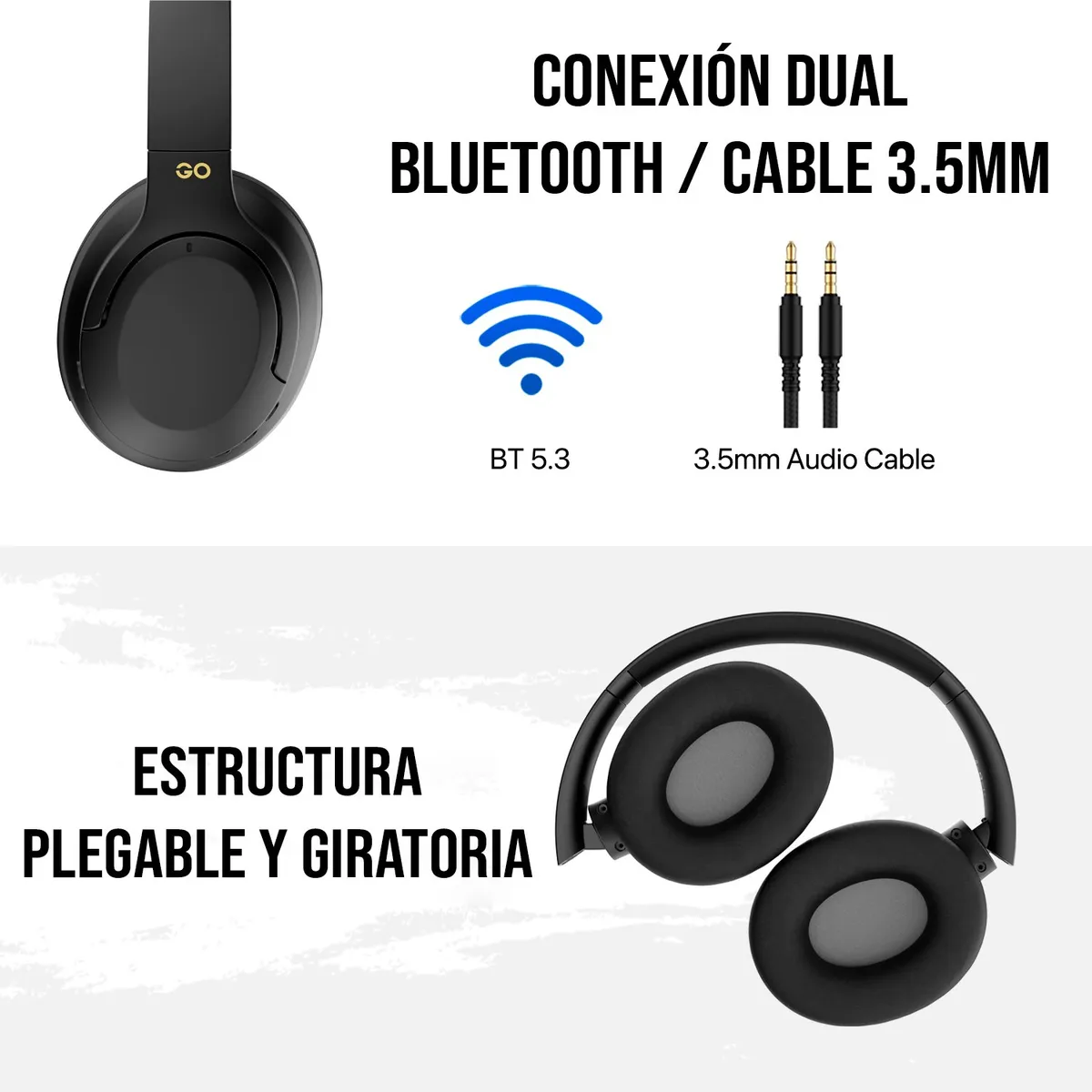 FANTECH - Audífonos FANTECH WH05 GO Vibe Negro