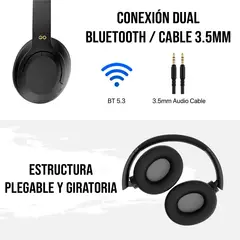 FANTECH - Audífonos WH05 GO Vibe Negro