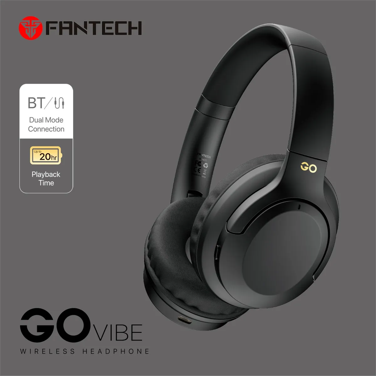 FANTECH - Audífonos FANTECH WH05 GO Vibe Negro