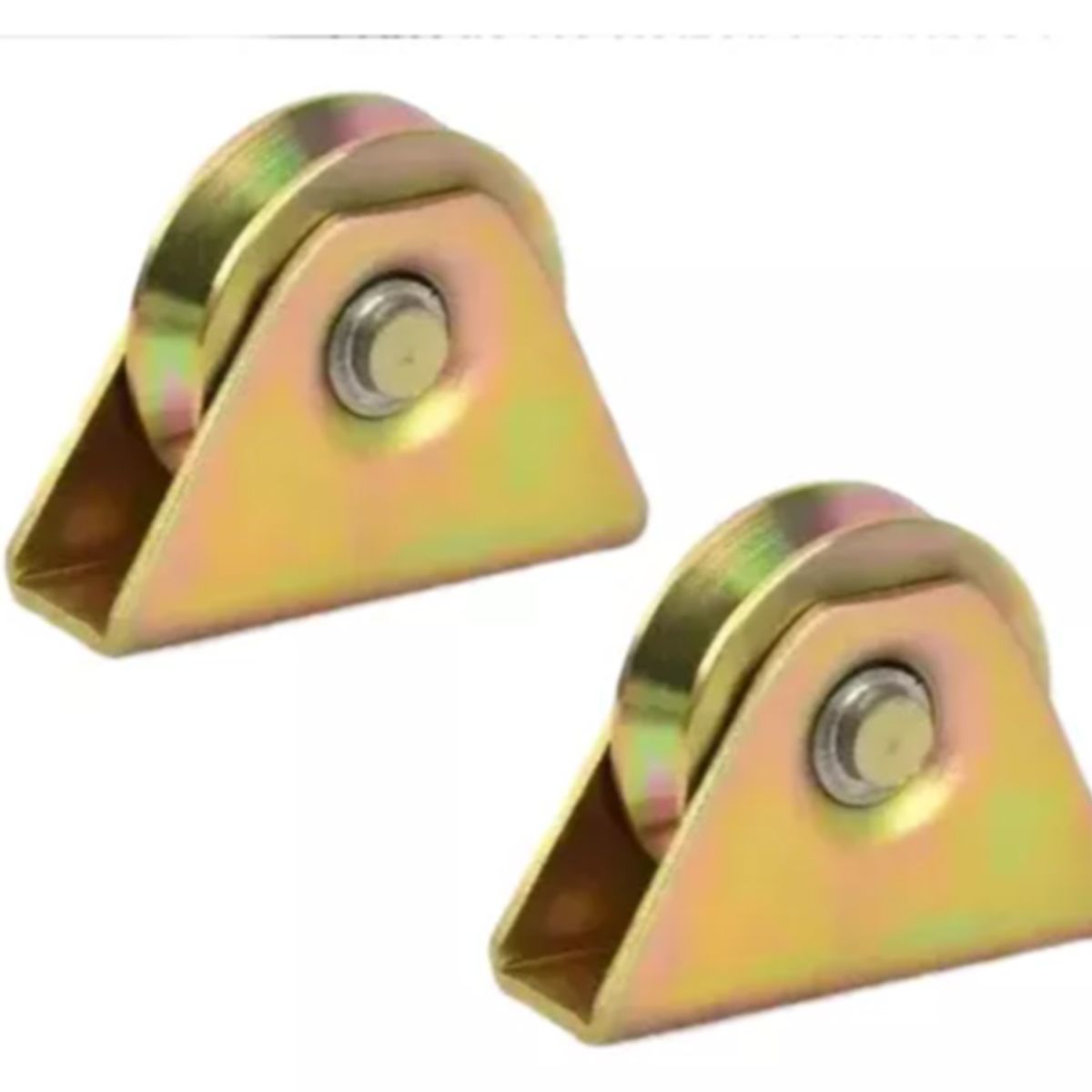 GENERICO - Pack 2 Ruedas Para Porton Con Base 70mm Carga Máxima 300kg