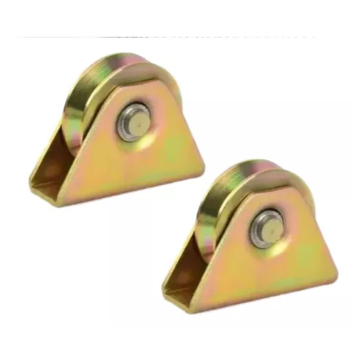 GENERICO - Pack 2 Ruedas Para Porton Con Base 70mm Carga Máxima 300kg