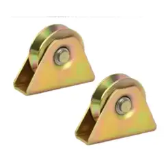 GENERICO - Pack 2 Ruedas Para Porton Con Base 70mm Carga Máxima 300kg