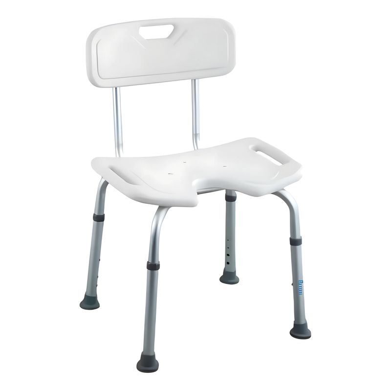 GENERICO - Silla Asiento Ducha Piso Baño con respaldar