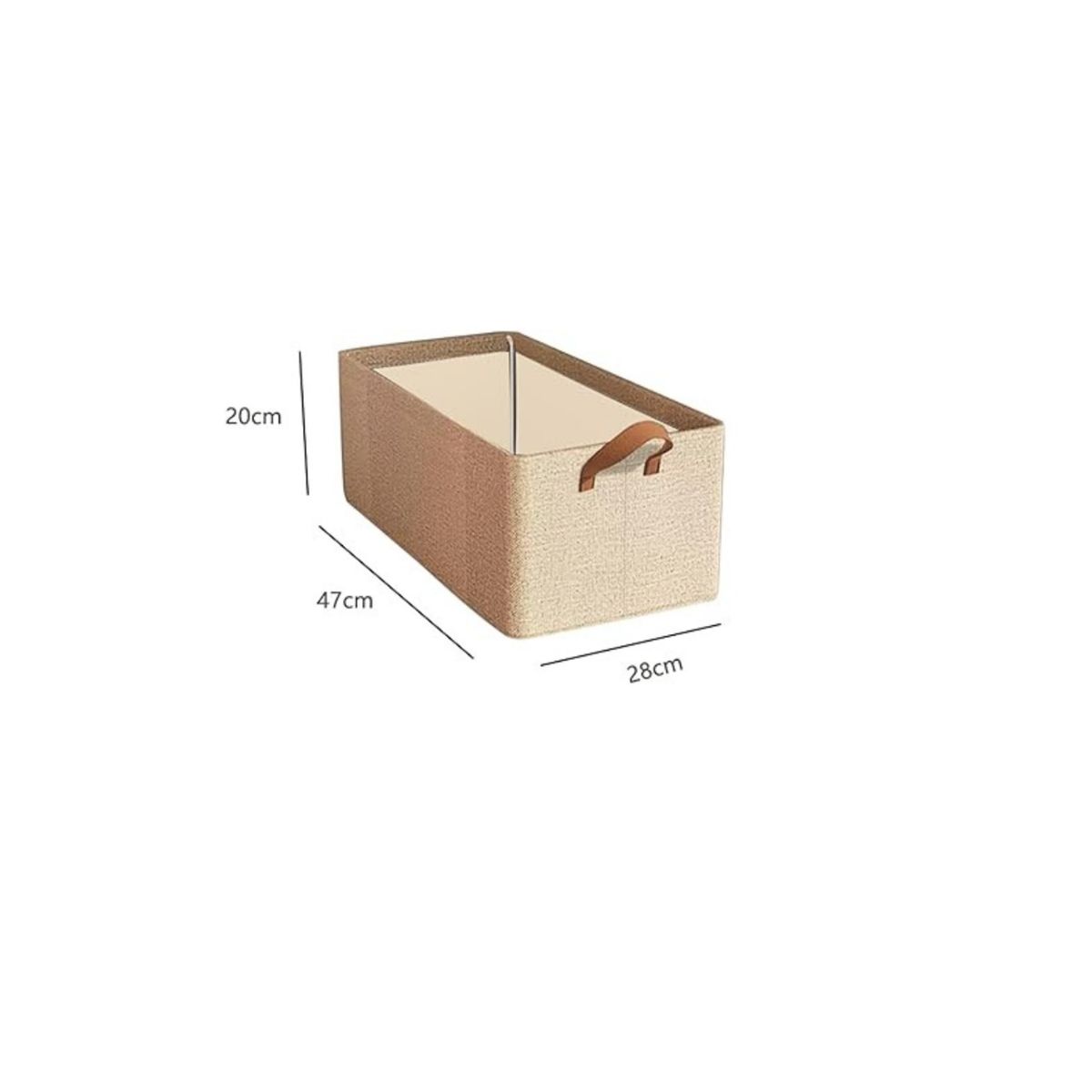 GENERICO - Caja X3 Plegable Con Asa Cesta De Almacenamiento Estantes NV